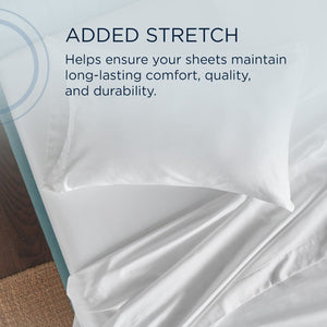 Linens - Tempur Classic Cotton Sheet Set - White - Twin
