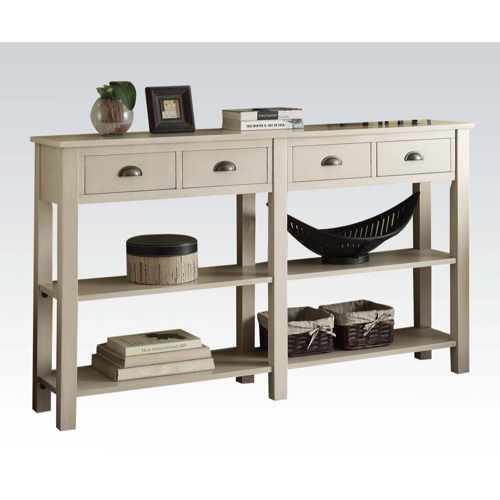Designed to add style to any room, the Galileo console table can be used in anywhere of your house. Slim and wide profile, it offers drawers and shelves to keep the areas tidy and display your favorites. Available in 60-" and 72-" in length. Assembly requ