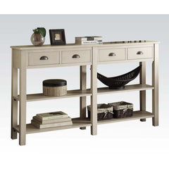 Designed to add style to any room, the Galileo console table can be used in anywhere of your house. Slim and wide profile, it offers drawers and shelves to keep the areas tidy and display your favorites. Available in 60-" and 72-" in length. Assembly requ