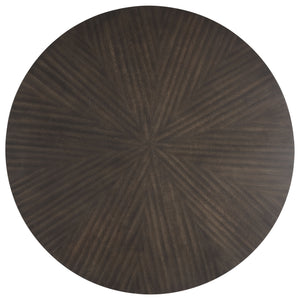Chestnut Ridge - 5 Piece Dining Room Set (Round 47## Table & 4 Chairs) - Brown / Beige