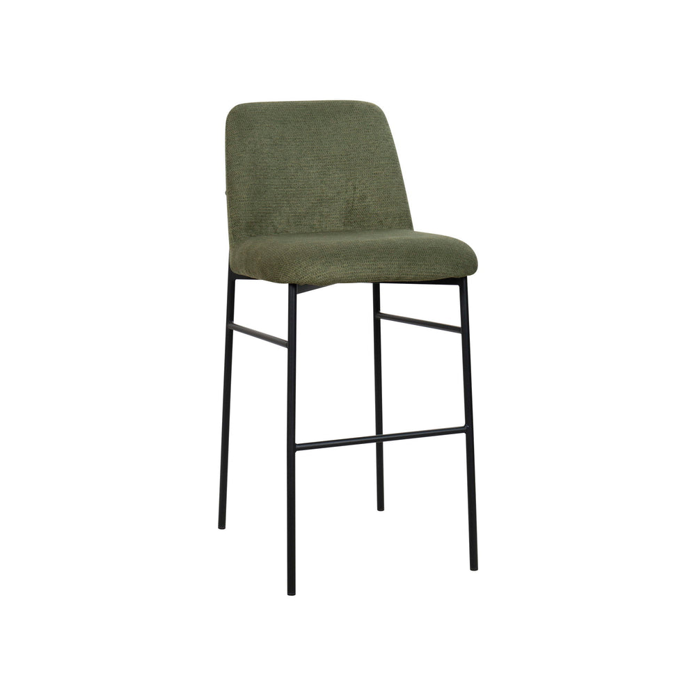 The Erik Bar Chair set offers a perfect combination of modern comfort and sleek design, ideal for any contemporary space. Each set includes two bar chairs with fully upholstered, elegantly curved seats and backs, delivering both a stylish flair and except