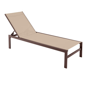 Lightweight and rustproof aluminium frame can stand the test of time<br>Premium fabric is quick-drying  breathable and durable<br>6-position adjustable recliner allows you to set a desired angle<br>This chaise lounge chair can be used completely flat<br>A