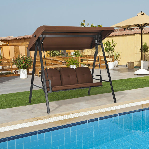 Enjoys shade coverage from the sunlight thanks to its adjustable canopy <br>Great for sunbathing because of its removable canopy <br>Strong loading capacity up to 710 lbs with heavy duty steel frame <br>Triangular structure for extra stability <br>Sturdy 