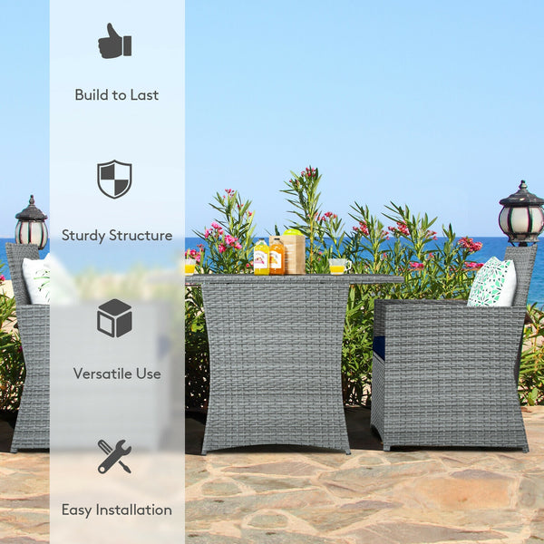 Pushes 2 chairs within the table for space-saving <br>Puts your feet cozily thanks to its spacious space under the table <br>Ideal for limited space with compact design <br>Fits your body curve thanks to its ergonomic backrest and armrests <br>Thick and s