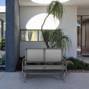 Made of solid steel which is rust-proof and waterproof for longer use <br>Breathable and durable fabric for comfortable seating experience <br>Smooth and gentle gliding system to make you relax <br>Can be placed on the ground steadily with stable base <br