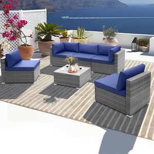 The whole patio set will be delivered in 3 packages so the arriving time may vary <br>Screw bag is in box 1 <br>Comfortable to sit with soft seat and back cushions <br>Zipper design makes the cushion covers easy to remove and wash <br>Super sturdy and hea