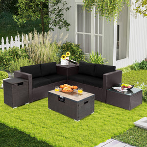 4 boxes delivery  arrival time may vary<br>Soft padded cushions for ultimate comfort<br>Remove the cushion covers for easy cleaning<br>40 000 BTU heat output for efficient heating<br>Easy to operate with the simple ignition system<br>Use the fire pit tabl
