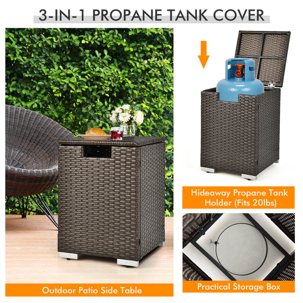 4 boxes delivery  arrival time may vary<br>Soft padded cushions for ultimate comfort<br>Remove the cushion covers for easy cleaning<br>40 000 BTU heat output for efficient heating<br>Easy to operate with the simple ignition system<br>Use the fire pit tabl