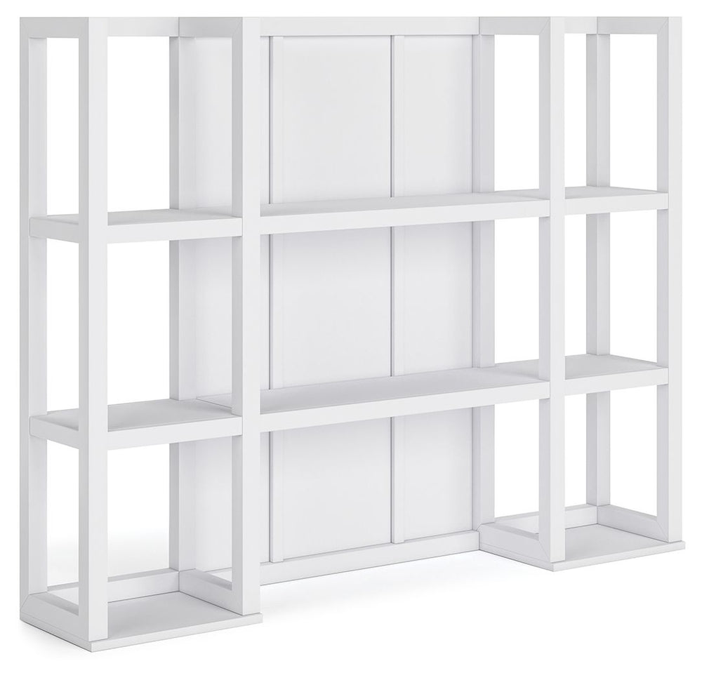 Casual style with substance. The classic white finish of this dining hutch adds a relaxed vibe to a delicious design that exudes a modern farmhouse aesthetic. There-'s more than enough room to display dishes, framed photos and plants on the open storage s