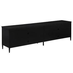 Amherst - 4-Door 78## Metal TV Stand Media Console - Black