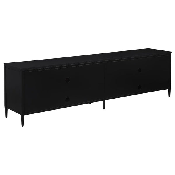 Amherst - 4-Door 78## Metal TV Stand Media Console - Black
