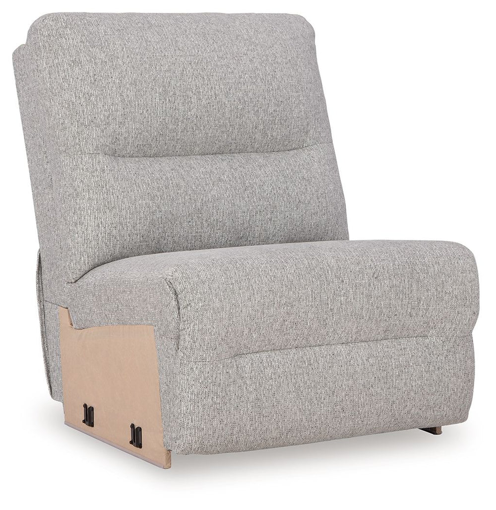 This armless chair is made with Next-Gen Nuvellaâ„¢ (polyester) upholstery. Pairs with other items in the series to make a sectional.<br><br><b>Additional Dimensions</b><br><ul><li>Seat depth: 22-"</li><li>Seat height: 20-"</li><li>Top of cushion to top o