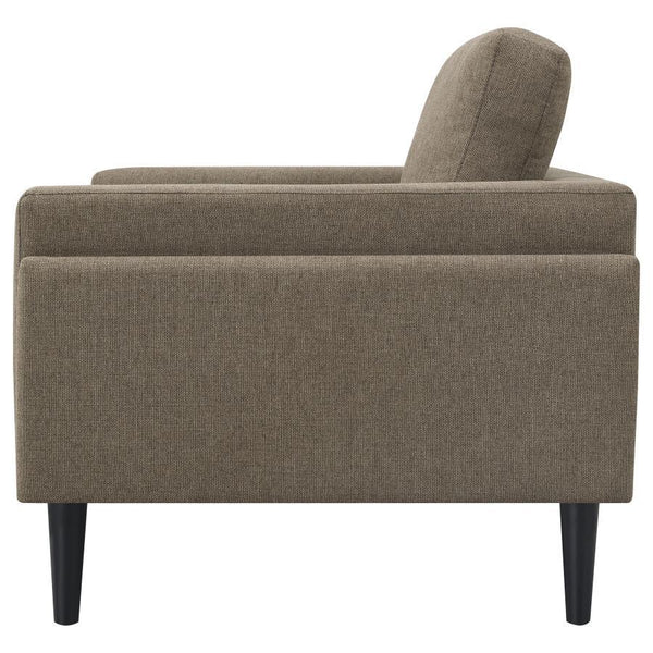 Rilynn - Upholstered Track Arm Accent Chair - Brown