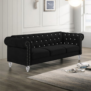 Emma Crystal - Sofa - Black