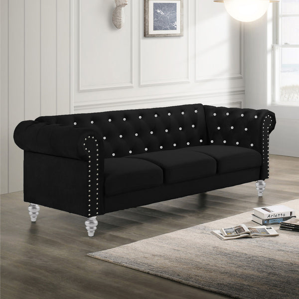 Emma Crystal - Sofa - Black