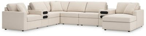 Looking cool and contemporary is great. But when it comes down to it, youâ€™re all about low-maintenance lounging. With the performance fabric on this sectional with chaise, cleaning spills is a breeze. Its customizable modular design caters to your ever-