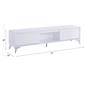  White & Chrome Finish