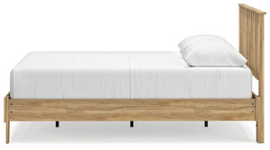 Bermacy - Light Brown - Queen Platform Panel Bed