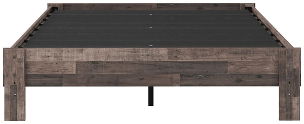 Neilsville - Multi Gray - Queen Platform Bed