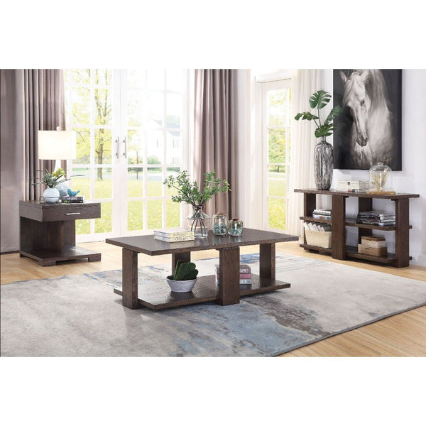 KD, Rectangular Coffee Table â€¢ Storage: Open Compartment (Bottom Wooden Shelf, Fixed) â€¢ Wooden Top, Wooden Straight Leg â€¢â€¢ CONSTRUCTION: Wooden TOP/LEG/SHELF: Poplar Wood, Wood Veneer (Ash+MDF) â€¢ NO Apron â€¢<br/><br/><b>Product Features</b><ul>