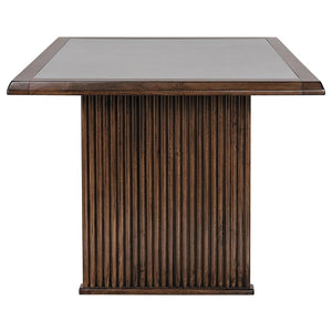 Sherwood - 5 Piece Rectangular Dining Table Set - Brown / Dark Gray