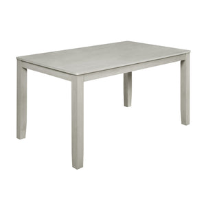 Discover the Pascal Wood Rectangle Dining Table in Driftwood Gray, an elegant addition to any dining space. This table, crafted from a combination of solid Rubberwood and manufactured woods, offers long-lasting durability and stability. The light, sophist