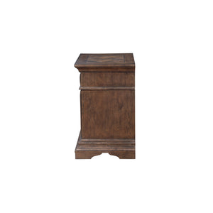 this nightstand promises enduring strength and stability. Its rich walnut finish