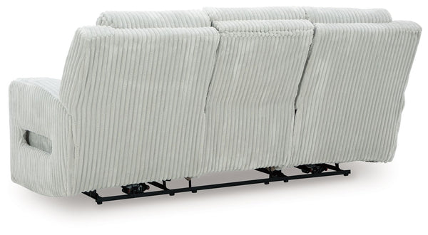 Forest Lake - Alloy - Power Reclining Sofa With Adj Headrest