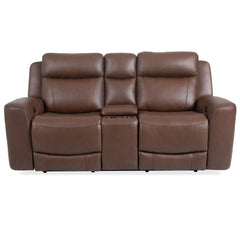 Introducing our comfortable and convenient Calgary loveseat, designed with relaxation in mind. Calgary features power recline and headrest controls, allowing you to easily adjust your seating position. The over-padded headrests provide extra comfort, and 
