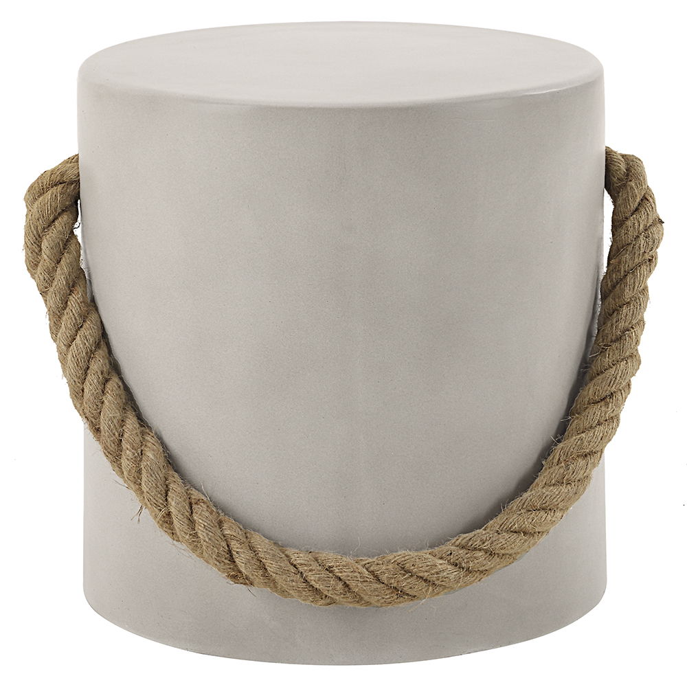 Gene - Accent Table - Natural Gray Finish<br/><br/><b>Product Features</b><ul><li>Round Accent Table</li><li>Fixed Table Top</li><li>Faux Concrete Finish Design</li><li>Modern & Contemporary Style</li></ul><br/>
