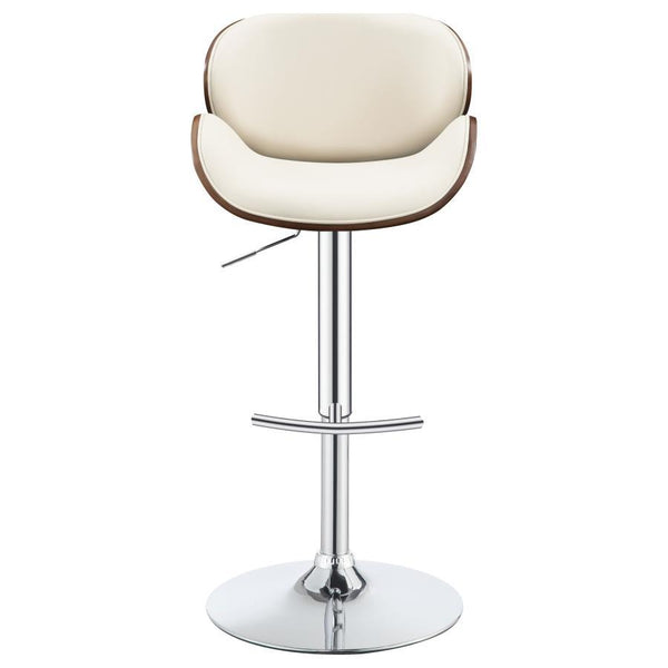  ecru leatherette and a