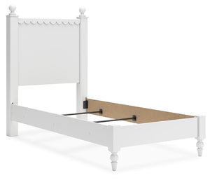 Mollviney - White - Twin Panel Bed