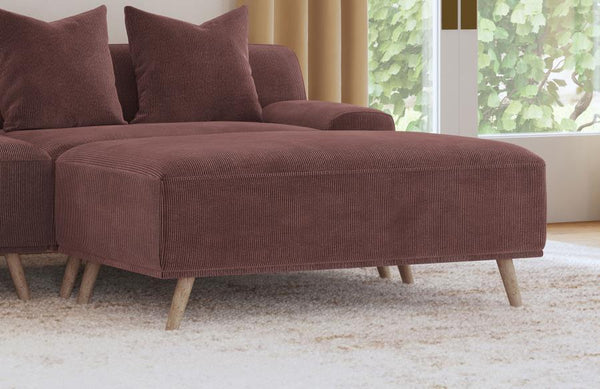  adding depth and the richness of a lovely jewel tone to your living room. It features a rectangular silhouette with plush padding