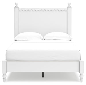 Mollviney - White - Full Panel Bed