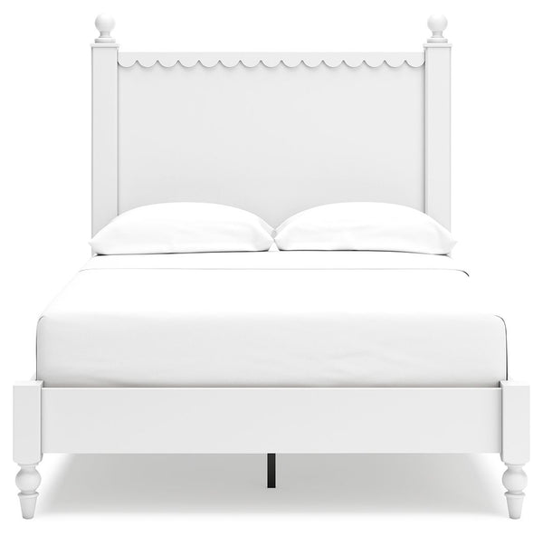 Mollviney - White - Full Panel Bed