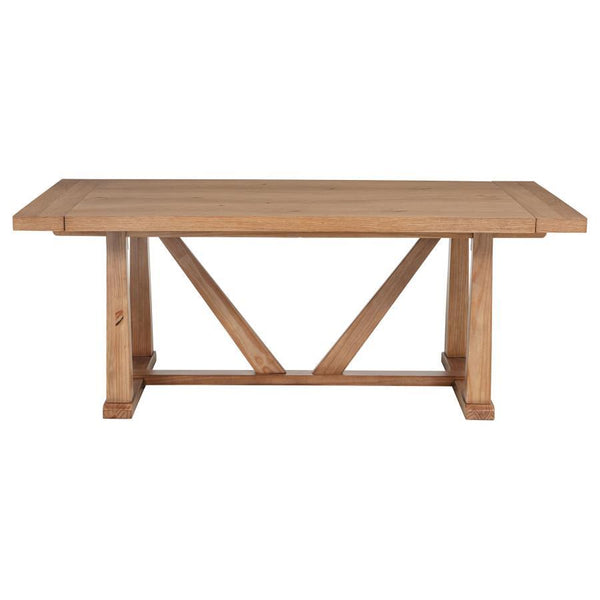 Middleton - 106## Extension Leaf Dining Table - Natural Brown
