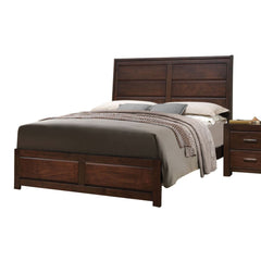 The Oberreit bedroom features transitional style, clean lines, that will bring a comfortable atmosphere to your home. This bed is a smart solution for keeping your bedroom simple and stylish, features warm walnut finish, panel headboard, low profile footb