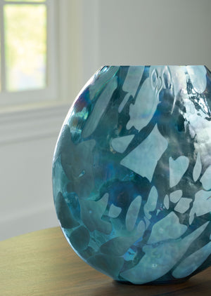 Cartshaw - Iridescent Teal - Vase - 12"