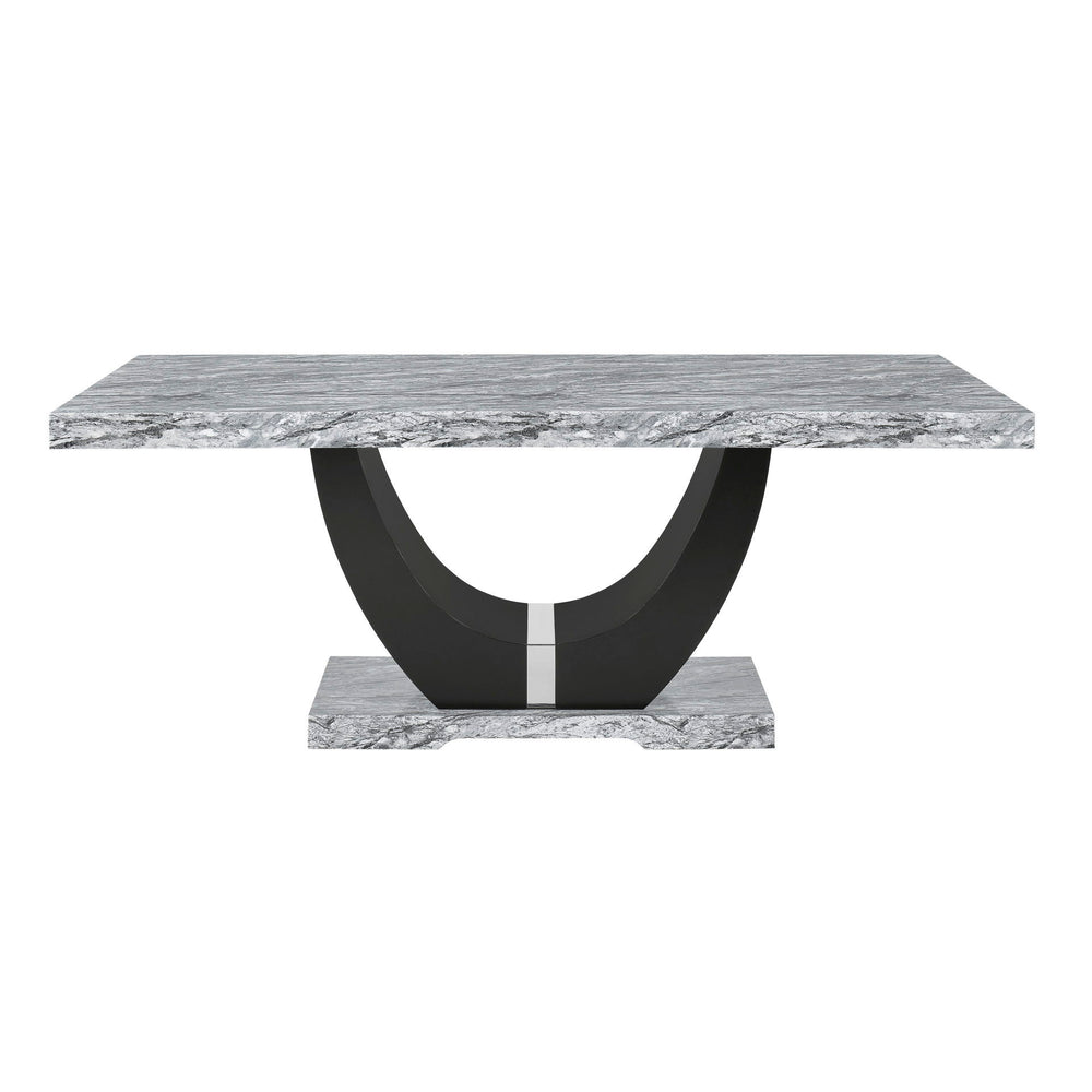 Lyra - Pedestal Base - Black<br/><br/><b>Product Features</b><ul><li>Includes: 1 Dining Table Arch Base</li><li>Quality Construction: A combination of solid and manufactured woods are carefully shaped to create the unique arch base.</li><li>Contemporary G