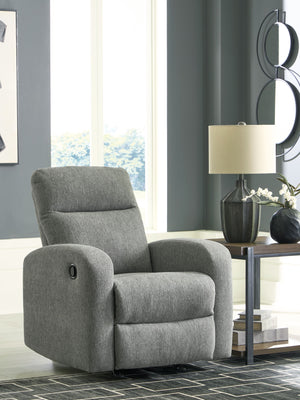  made easy. This recliner takes you back to the basics with simply stylish comfort. With an easygoing neutral hue and classic design
