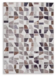 Bring a sense of warmth and comfort, with a modern flair, to any room. With its geometric design, this area rug makes a statement with clean lines and rich texture. It will elevate your living space from nice to spectacular.<br/><br/><b>Product Features</