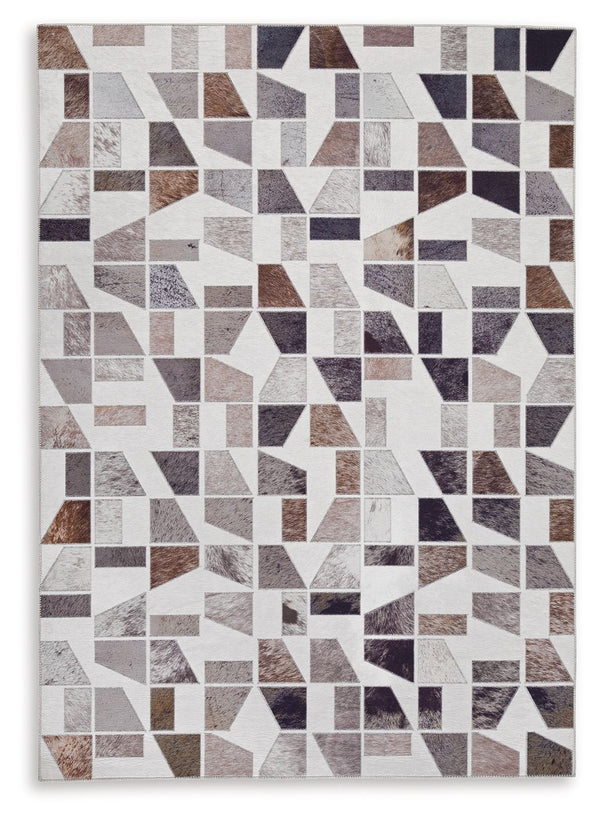 Bring a sense of warmth and comfort, with a modern flair, to any room. With its geometric design, this area rug makes a statement with clean lines and rich texture. It will elevate your living space from nice to spectacular.<br/><br/><b>Product Features</