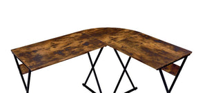 Zafiri - Writing Desk - Weathered Oak & Black Finish