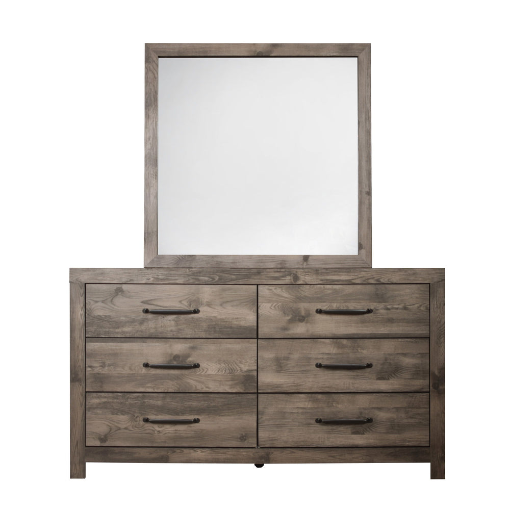 Introducing the Misty Lodge Mirror in Greige, a stunning addition to your bedroom or living space that offers both style and functionality. Crafted with care using durable materials like manufactured woods and environmentally conscious decorative laminate