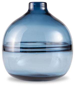 Polish off your patio dining table or office bookshelf with the unassuming-yet-impactful styling of this vase. Its navy finish provides an opaque pop of color to your contemporary decor. Subtle in design, use this vase to punctuate the end of a mantel. Or