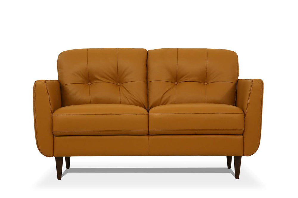 Assembled, Loose Back & Tight Seat Cushion (2+2), Button Tufted CONSTRUCTION SEAT: Webbing