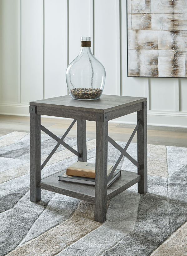 Freedan - Grayish Brown - 3 Pc. - Coffee Table