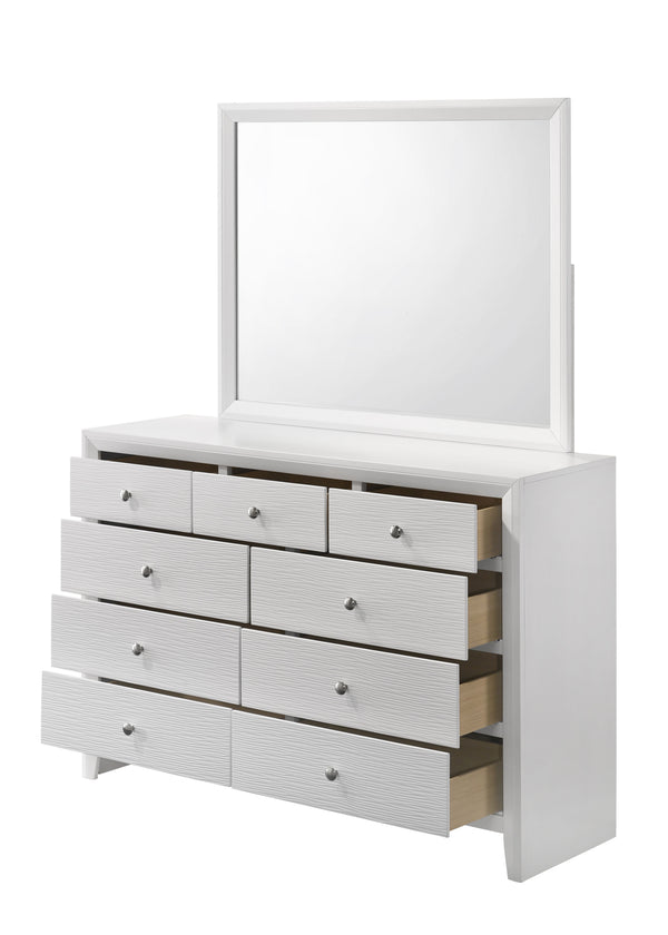 Evan - King 5 Piece Bedroom Set - White