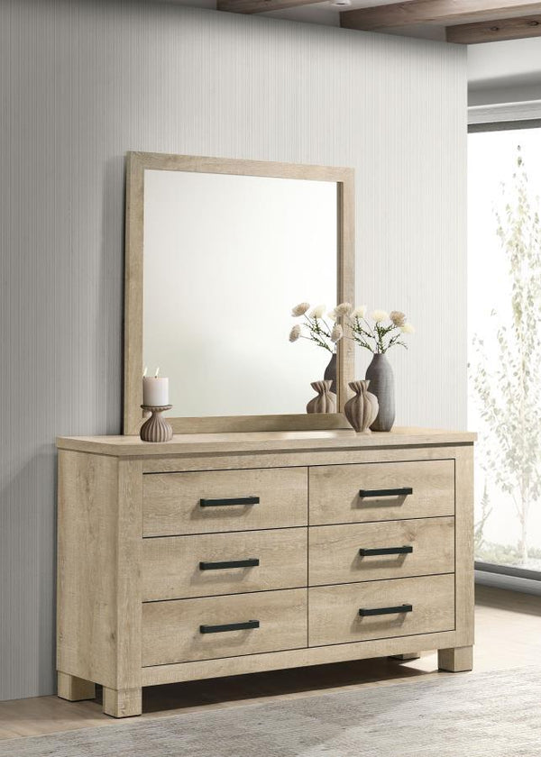  contemporary touch. Crafted from engineered wood with a scratch-