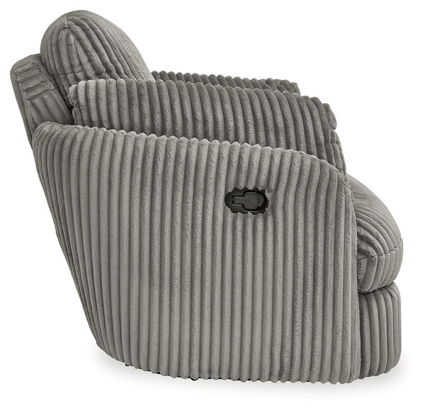 Tie-Breaker - Fog - Swivel Glider Recliner